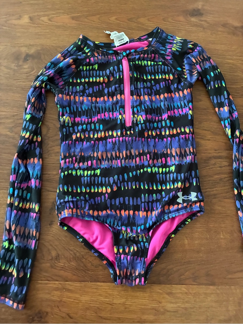 Under Armour girls' long-sleeve one-piece paddlesuit size 7
